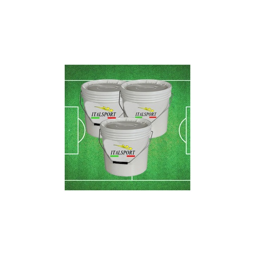 [A3011] LATTE VERNICE AD ACQUA PER CAMPI IN ERBA BIANCA 17 LT
