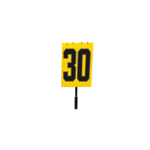 [A3020] CAMBIO GIOCATORI 1-30 DOPPI, PLASTIFICATI, CON MANICO.