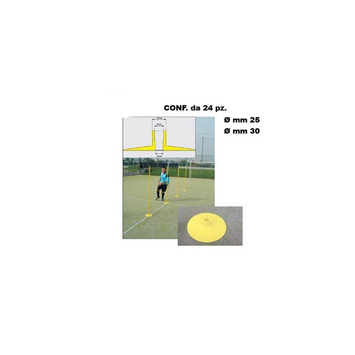 [A3073] BASE X OSTACOLI Ø MM 25-30 conf